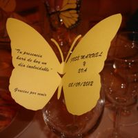 Mariposa dedicatoria