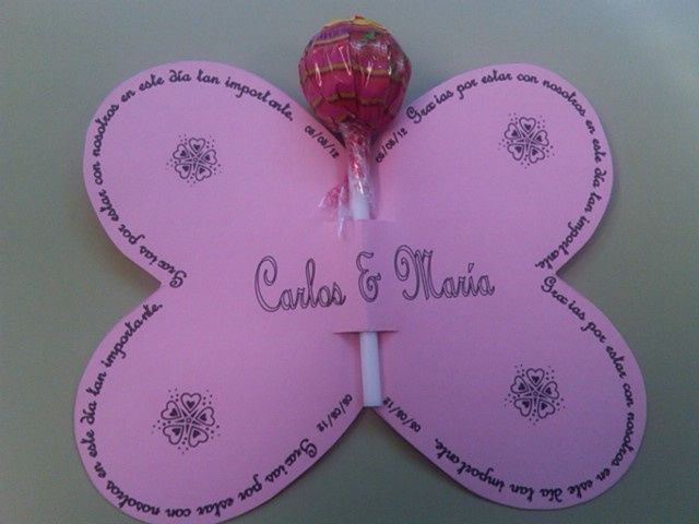 Mariposa rosa