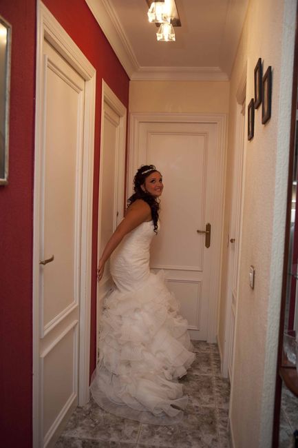 Foto novia pasillo