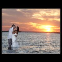 Novios en la playa