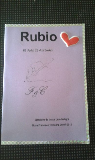 Plantillas cuaderno rubio para testigos - 1