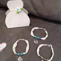 Mis pulseras de la tela del vestido para mis 3 mejores amigas!!! - 1