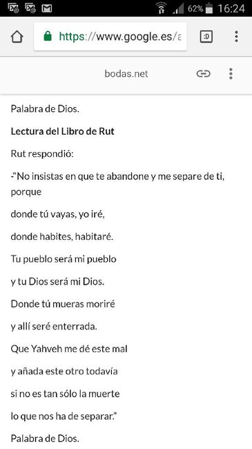 Texto bíblico para que una invitado la lea en la ceremonia por la iglesia - 1