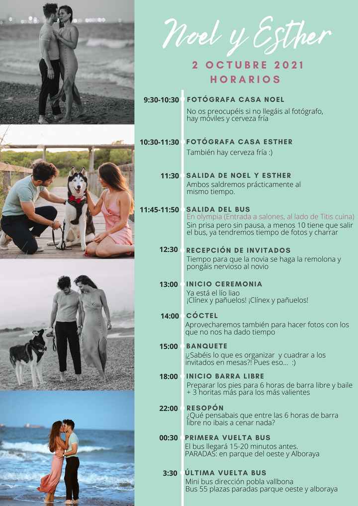 Horarios boda de mañana ¿demasiado pronto? - 1