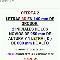 Letras gigantes boda - 1