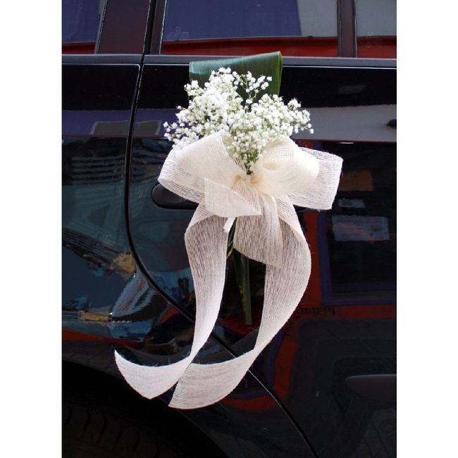 ¿lazos o flores para el coche? - 1
