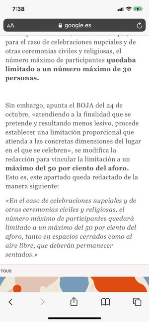 Medidas en Andalucía para celebraciones. Que no cunda el pánico chicas!! 1