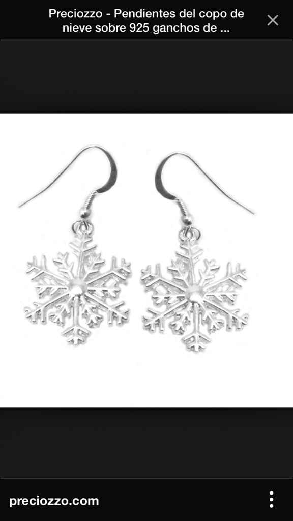 Pendientes copo de nieve - 1