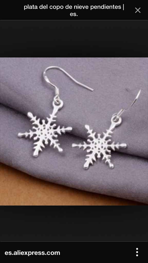 Pendientes copo de nieve - 3