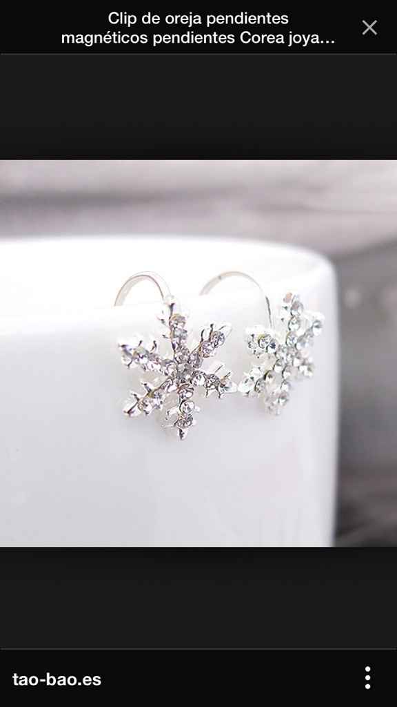 Pendientes copo de nieve - 5