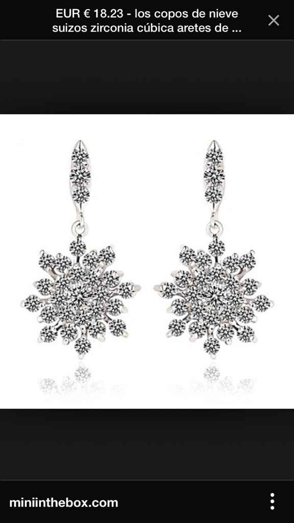 Pendientes copo de nieve - 6