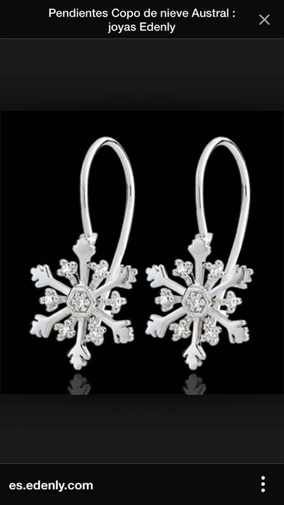 Pendientes copo de nieve - 7