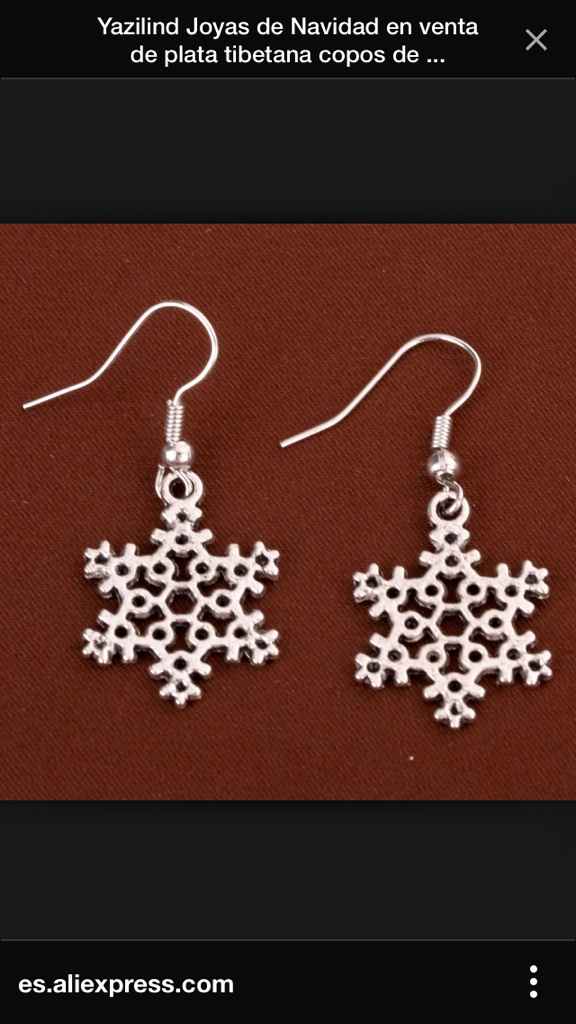 Pendientes copo de nieve - 8