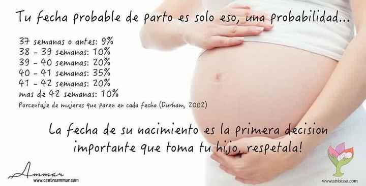 ¿los partos se suelen adelantar o atrasar? - 1