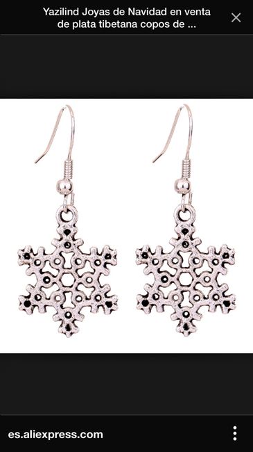 Pendientes copo de nieve - 4