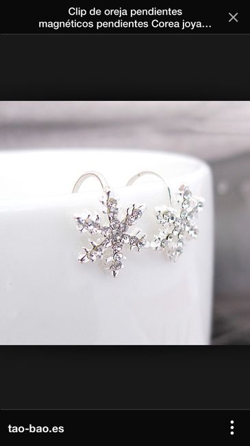 Pendientes copo de nieve - 5
