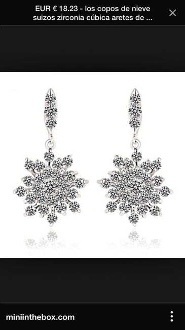 Pendientes copo de nieve - 6