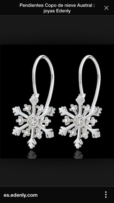 Pendientes copo de nieve - 7