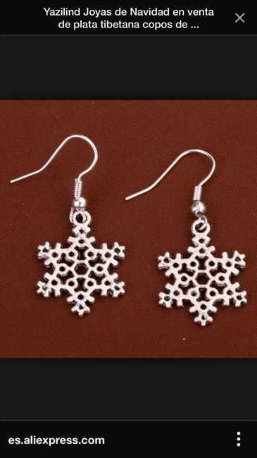 Pendientes copo de nieve - 8