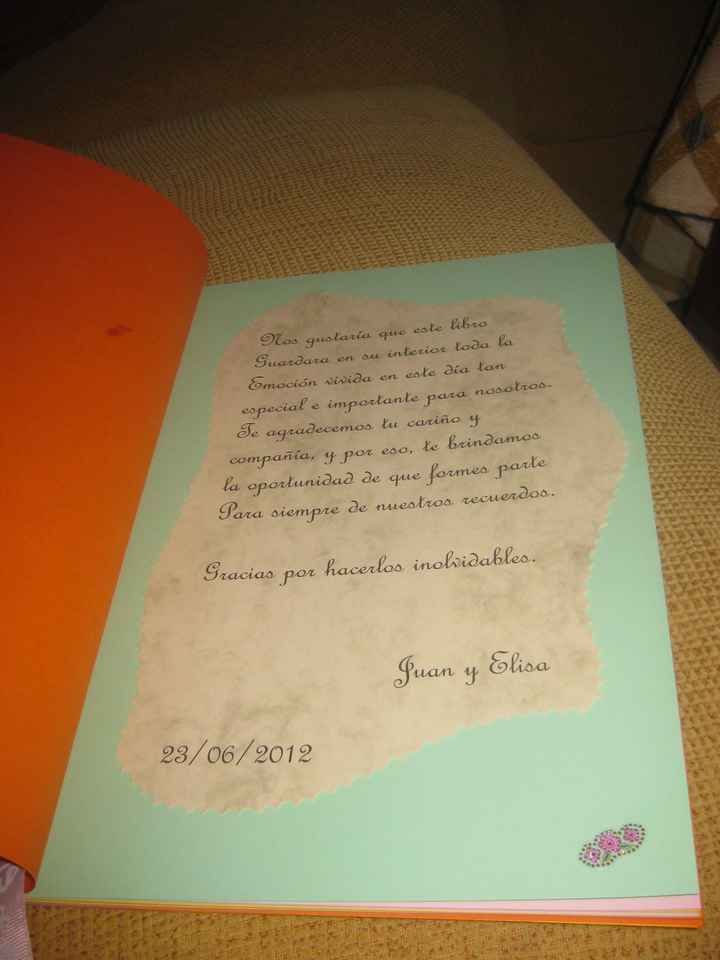 libro de firmas