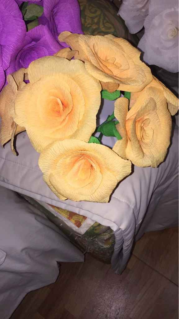 Flores echas de papel - 1