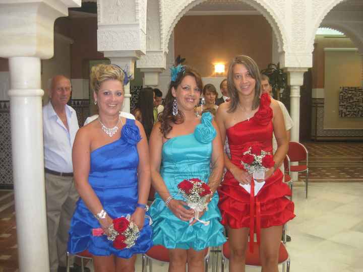 Mis tres hermanas y mis damas de honor