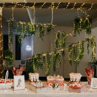 Mesa dulce hecha por novios - 1
