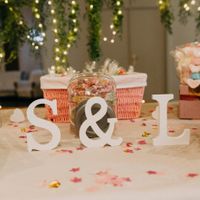 Mesa dulce hecha por novios - 2
