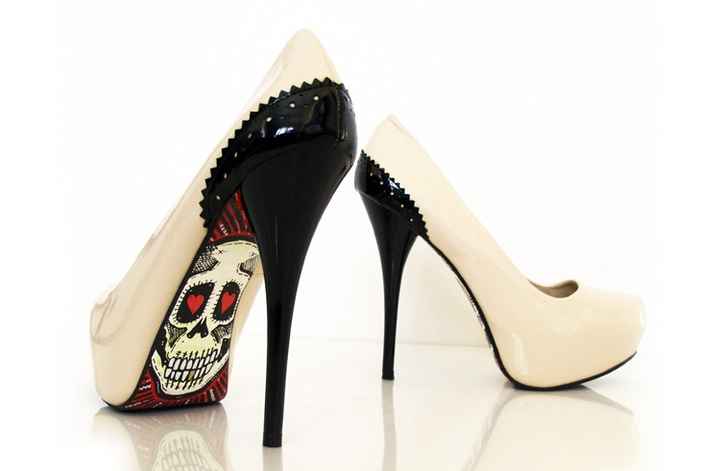 Zapatos pintados a mano diy - 1