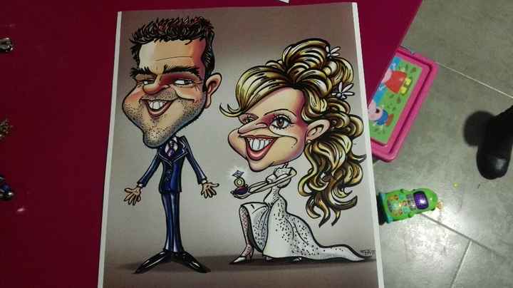 Invitaciones de boda con caricatura - 1