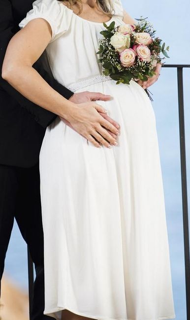 Claudia Gown Tiffany Rose - vestido novia embarazada