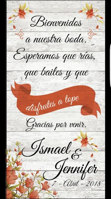  Nuestro cartel de bienvenida - 2
