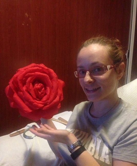 Flores de papel.