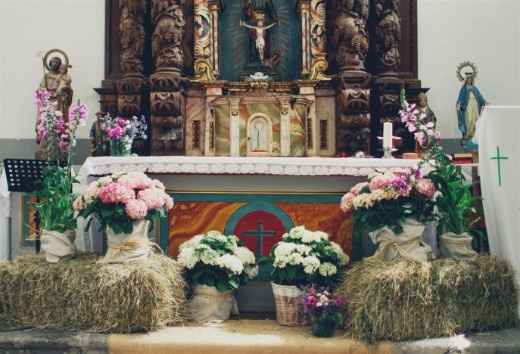 Decoración altar