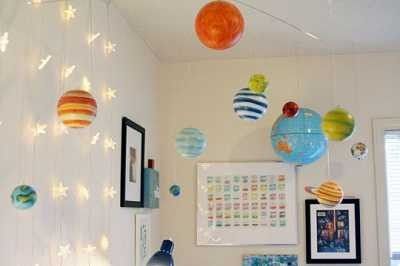 decoración  sistema solar