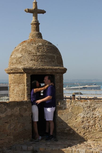 Arriba de las murallas de Puerta de Tierra