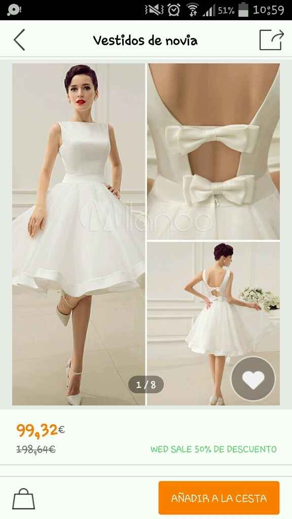 Mi vestido para boda civil (milanoo) - 1