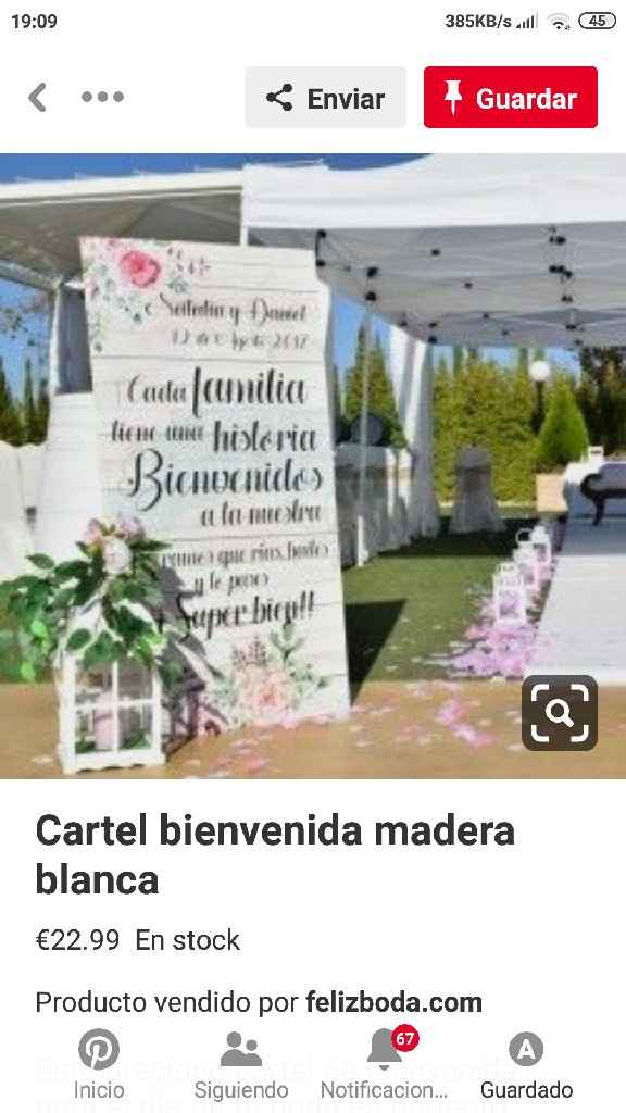 Cartel de bienvenida - 1