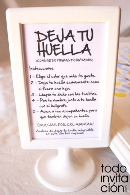 Instrucciones árbol de huellas