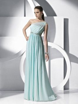 Vestido de novia aguamarina