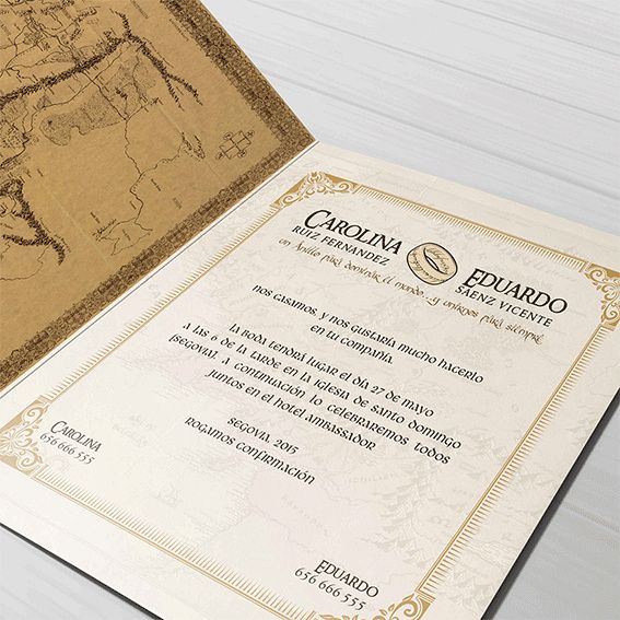 Invitaciones de boda: El señor de los anillos. 6