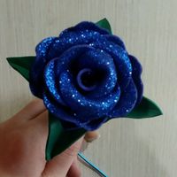 Intento de rosas de goma eva - 1