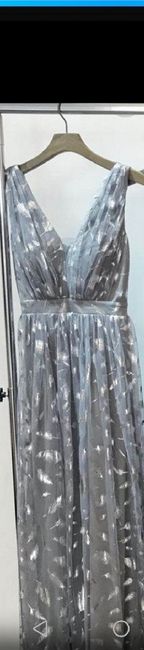 Vestido gris y plateado - 1