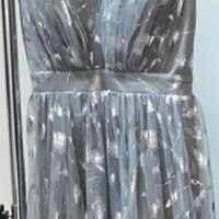 Vestido gris y plateado - 1