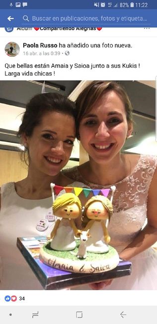Figuras para tarta de boda dos chicas - 1