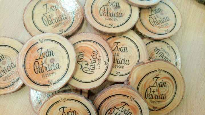 Save the date imanes munitas madera - 1