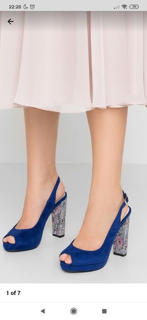 Zapatos de tacón azul celeste 3