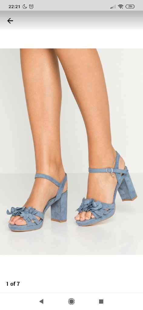 Zapatos de tacón azul celeste - 2