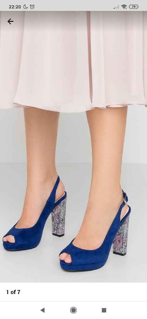 Zapatos de tacón azul celeste - 3