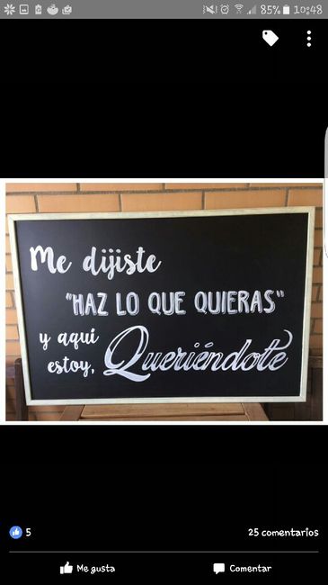 Pizarra para damita de honor - 1